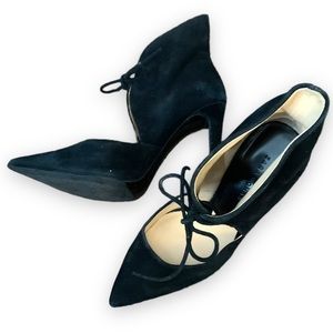 ZARA Woman Black sued Ankle Bootie/ Pumps